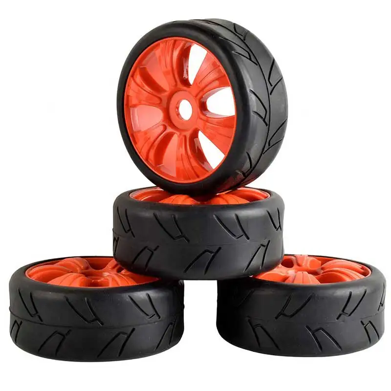 Neum&aacute;tico de Carreras todoterreno HSP 1:8 HL, 100mm, goma suave para coches teledirigidos, accesorios DIY, 4 Uds.-2