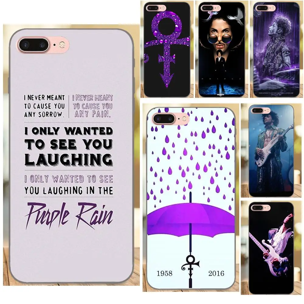 Рисование TPU для Xiaomi Redmi Note 2 3 4 4A 4X 5 5A 6 6A Plus Pro S2 Y2 Лучшие песни Фиолетовый дождь Принца.