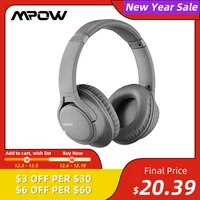 mpow h7 18h playing time over ear bluetooth wirelesswired headphones with microphone soft earmuffs 40mm driver for pc tv phones