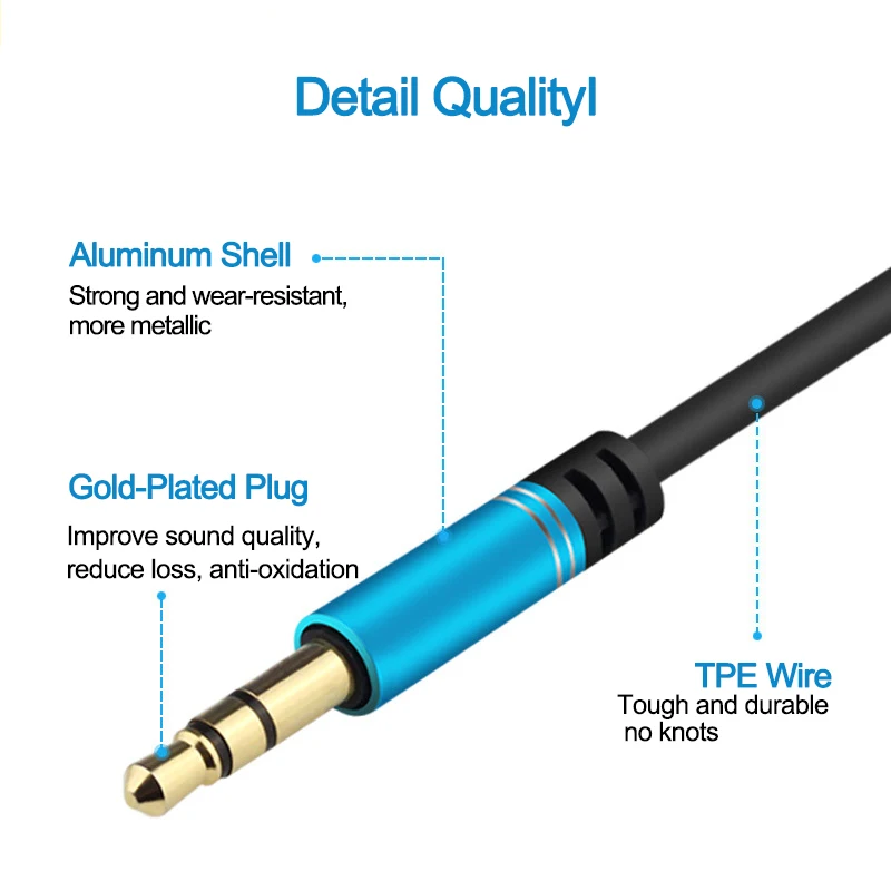 Высококачественный аудиокабель-удлинитель разъем 3 5 мм штекер-гнездо AUX-кабель