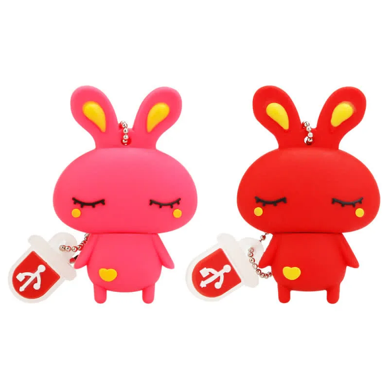 

New Usb Stick 2.0 Mini Cartoon Blue Bunny Pendrive 4Gb 8Gb 16Gb 32Gb 64Gb Flash Memory Stick 128Gb Usb Flash Drive Free Delivery