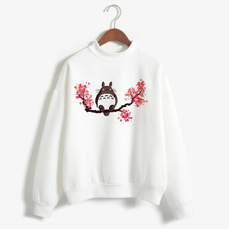 Totoro Studio Ghibli Kawaii Harajuku Толстовка для женщин Ullzang Красивый Веселый мультяшный Аниме толстовки 90s Графический Hoody женский - Цвет: 22