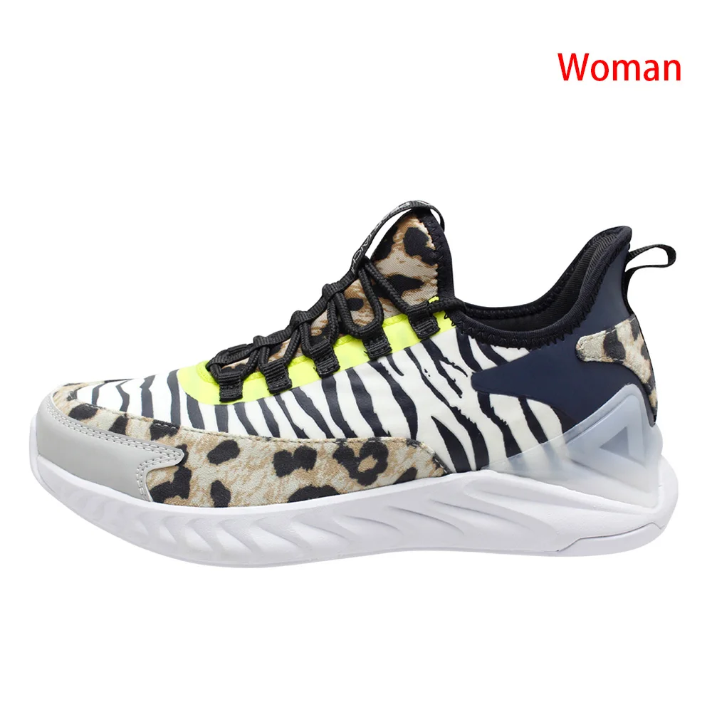 Кроссовки PEAK Мужские с леопардовым принтом дышащие легкие кеды для прогулок |