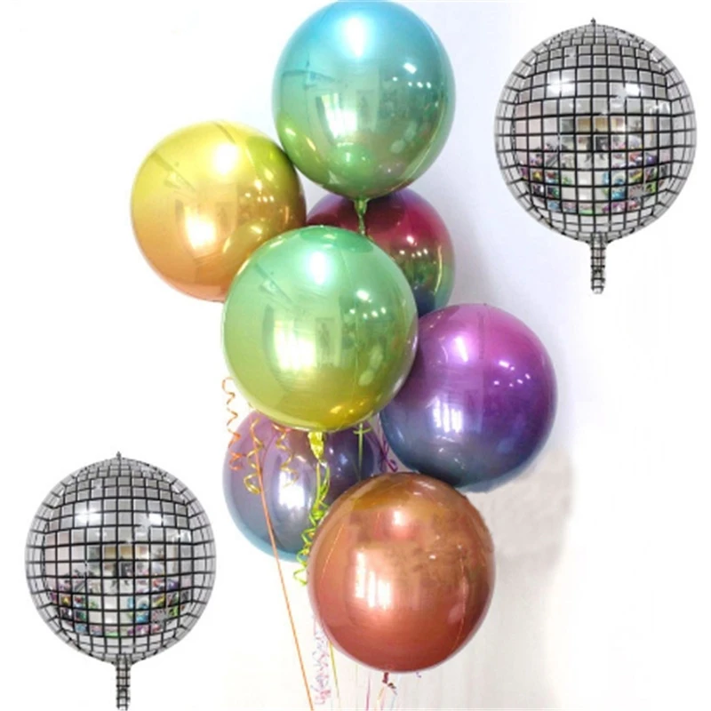 22 дюйма 4D Круглые разноцветные воздушные шары День рождения украшения с