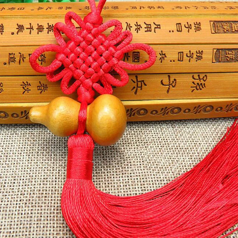 

1pc Copper Coins and Gourd Ancien Chinese Knot Feng Shui Wealth Success Lucky Charm Home Car Decoration for Kids Children