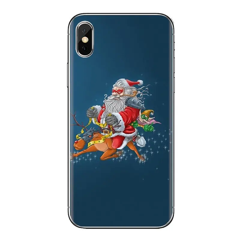 Рождественский Санта-Клаус для Xiao mi 6 A1 Max x 2 5X 6X Red Note 5 5A 4X 4A A4 4 3 Plus Pro мягкие