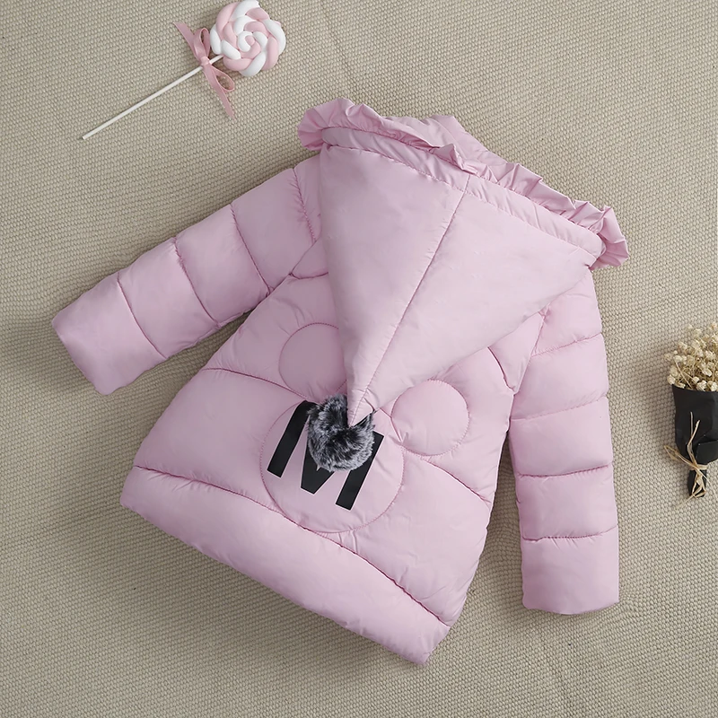Детское зимнее пуховое пальто для девочек теплые куртки зимний комбинезон