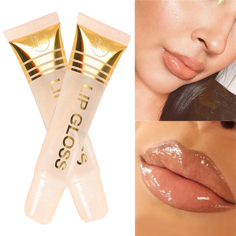 Желейный Цвет Кристалл Увлажняющий блеск для губ стойкий сексуальный прозрачный