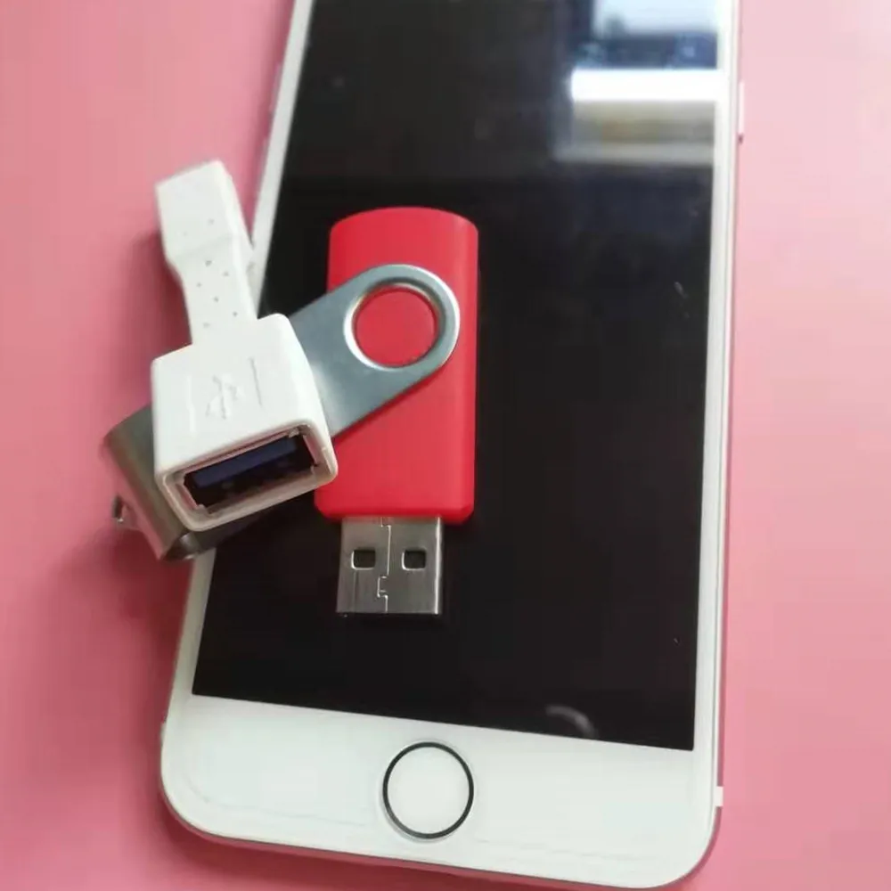 OTG адаптер для Iphone IOS к usb кабелю устройств SD кардридер клавиатура