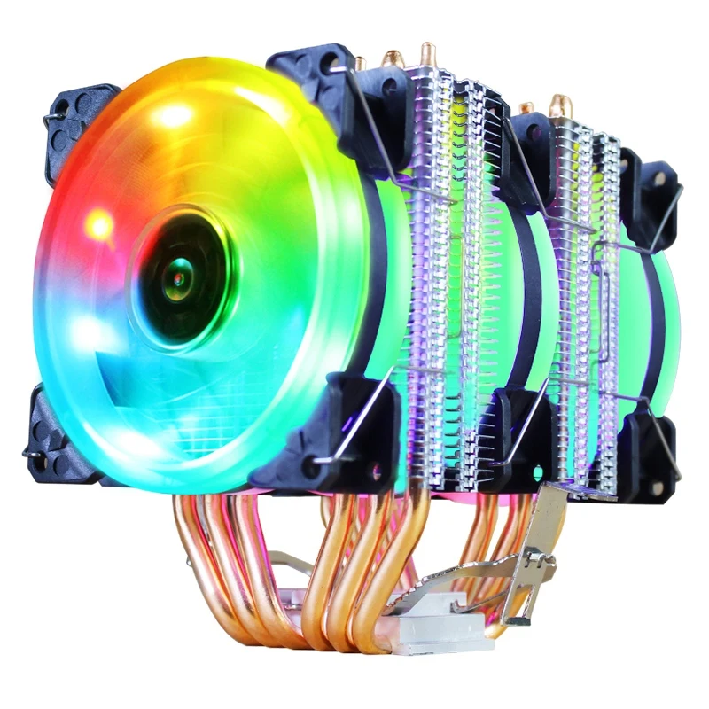 

LANSHUO 6 Copper Tube CPU Heat Sink I3 I5 I7 I9 Motherboard Fan AMD3 AM4 Desktop