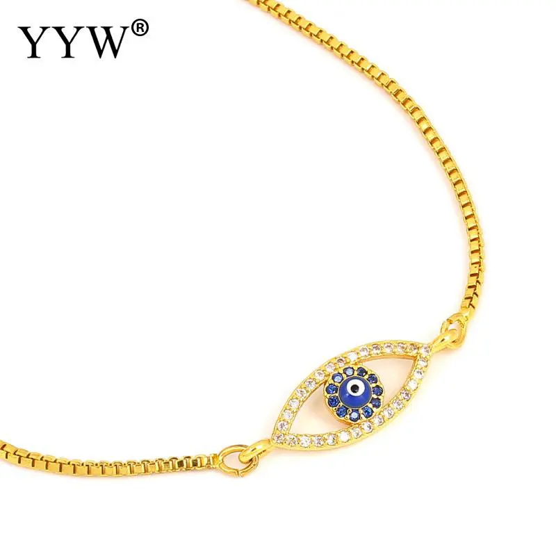 Горячее предложение розовое золото индейка сглаза браслет конский глаз полый