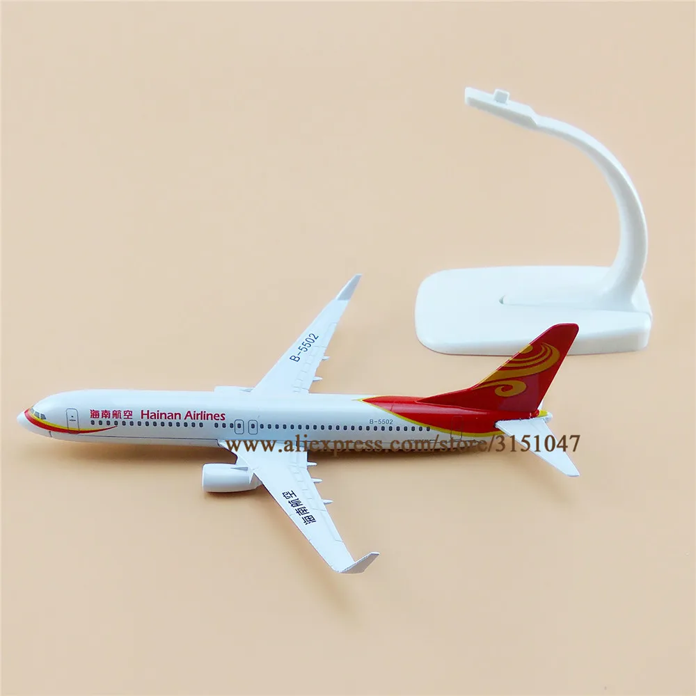 16 см авиамодель самолета China Hainan Airlines Боинг 737 модель из металлического сплава