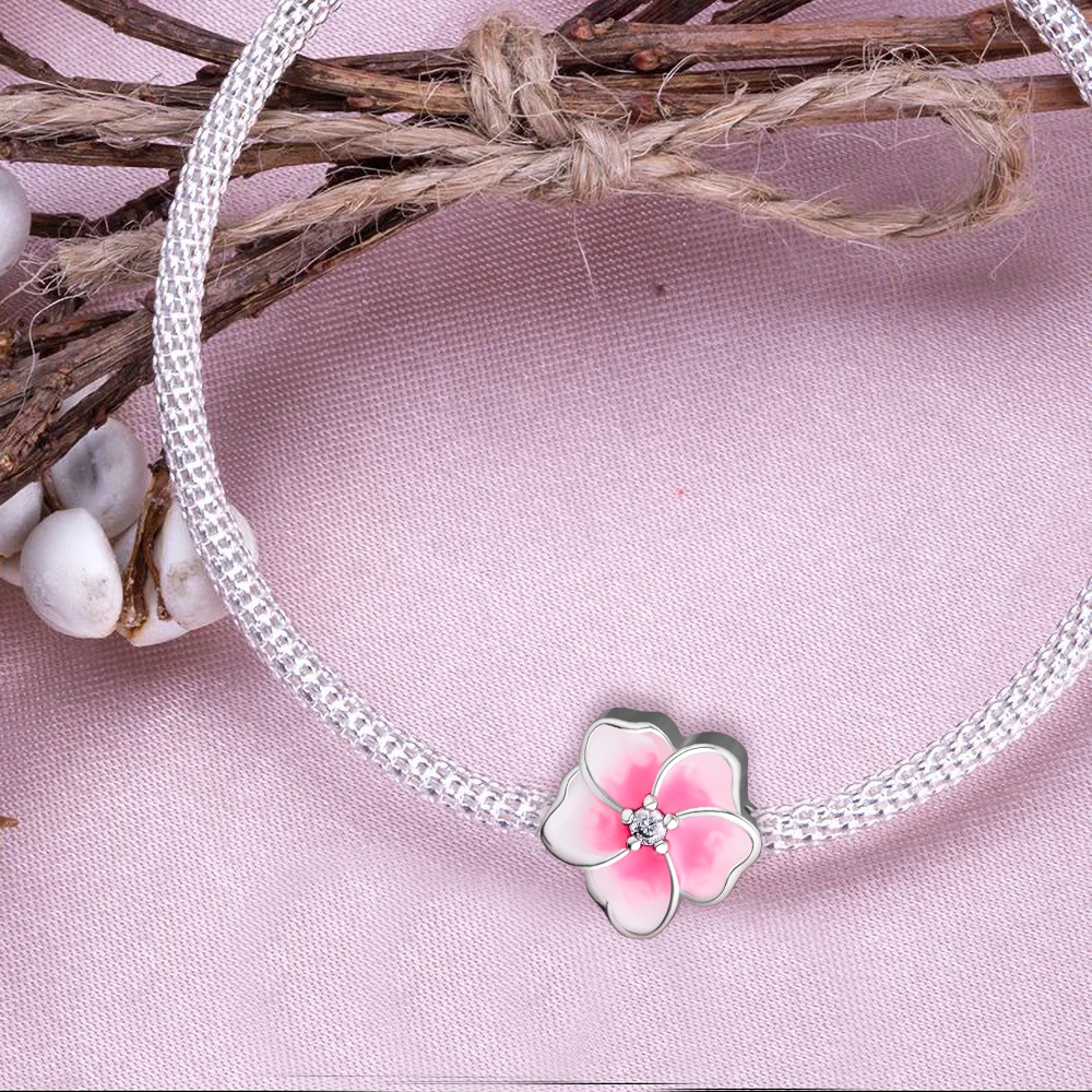 Бусины для искусственных лепестков Любви Подвески 100% 925 оригинальная фотография