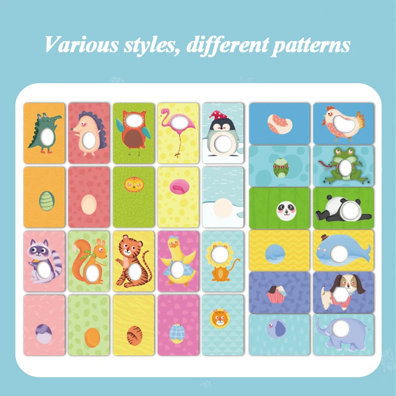 Детская карточка Pinwheel пазл с подходящей карточкой для 2 лет обучающие игры