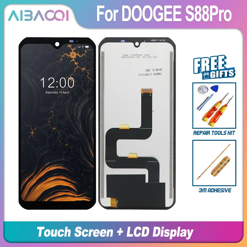 AiBaoQi Brand New 6.3 Inch Touch Screen+LCD Display Assembly Replacement For Doogee S88 Pro Phone enlarge