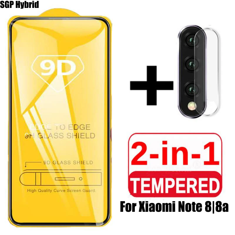 Защитное стекло для камеры 2 в 1 Xiaomi Note 8 Pro закаленное Защита экрана Redmi стеклянная