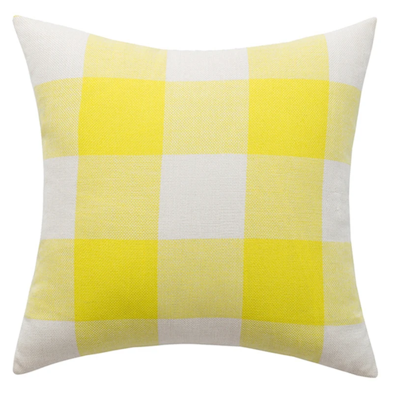 

Inyahome Buffalo Check Plaid Throw Pillow Covers Cushion Case Cotton Linen for Farmhouse Home Decor Black and White