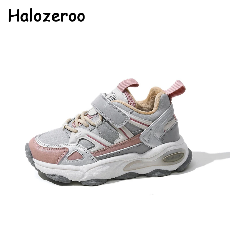 

Winter New Kids Sport Sneakers Baby Boys Warm Brand Shoes Children Pink Casual Sneakers Girl Fashion Chunky Sneakers Trainers