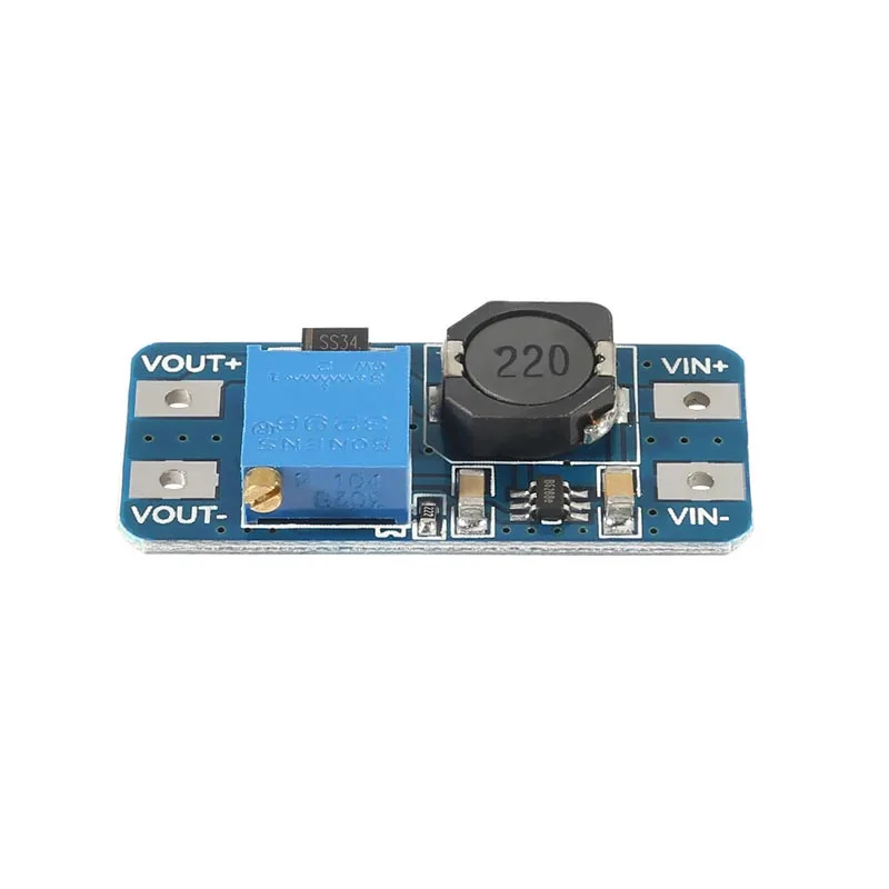 MT3608 2a max dc повышающий регулятор напряжения постоянного тока повышающий преобразователь модуль питания плата макс. выход 28 в 2A для arduino - Цвет: 1pc