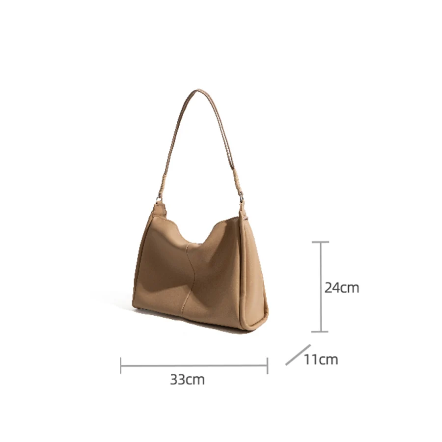 

Trendy Totes Commuter Bags Women 2021 Solid Color Luxury Handbags Leather Large Capacity Female OL Shoulder Bag Bolsa De Hombro