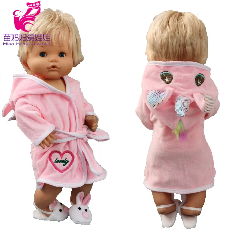 

Одежда для маленьких кукол, банный халат 40 см, Nenuco Ropa y su Hermanita, игрушка, кукла, одежда для сна, кукольная обувь, Тапочки