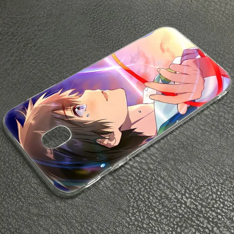 Мягкий силиконовый чехол аниме ваше имя Kimi no Na wa для Samsung Galaxy J8 J7 J6 J4 J2 2018 Core J3 2016 J5