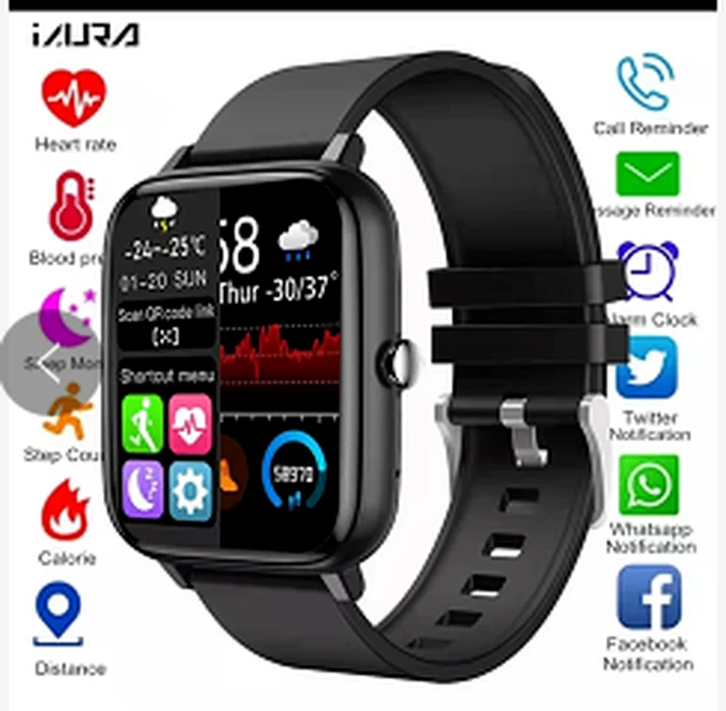 

H10 new smart watch men and women 1.4 inch waterproof heart rate monitor for iOS Android smart watch smart watch bluetooth call