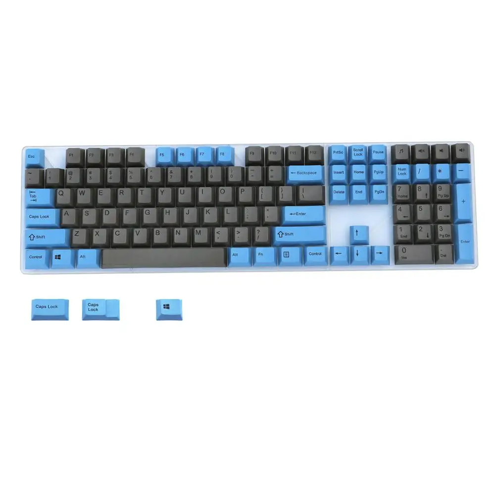 Синий и серый микс keycap 108/133 клавиши PBT Вишневый профиль сублимированный MX