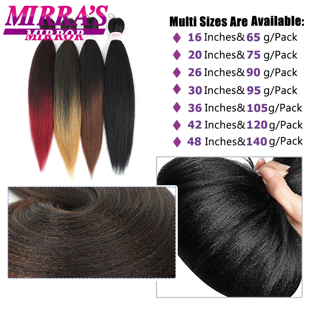 Искусственные волосы легко заплетенные предварительно растянутые Омбре вязаные