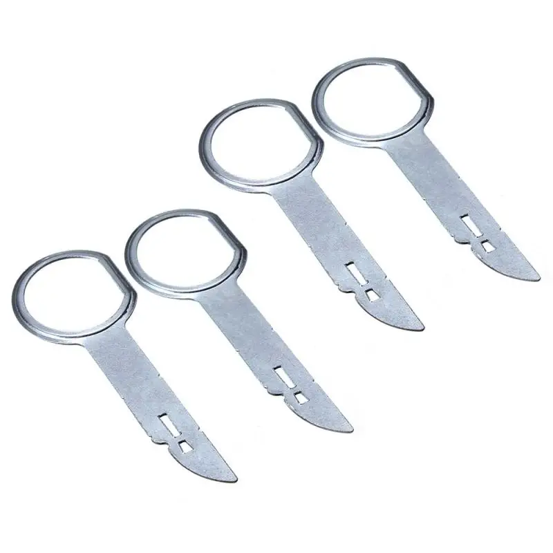 

Repair Tools Car Styling 4Pcs Radio Removal Key Pin Tool Stereo Head Unit For Audio Tools For VW Keys Extraction Car Accessories