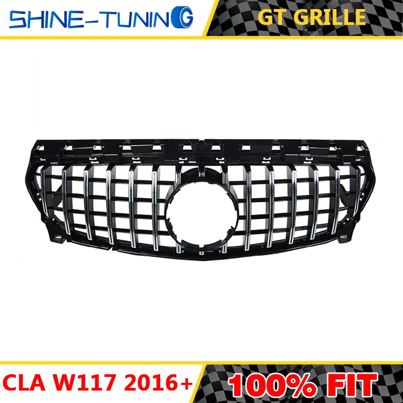 Подходит для класса CLA W117 AMG GTR GT R решетка радиатора CLA200 CLA220 CLA260 CLA45 2013-15 2016 + без