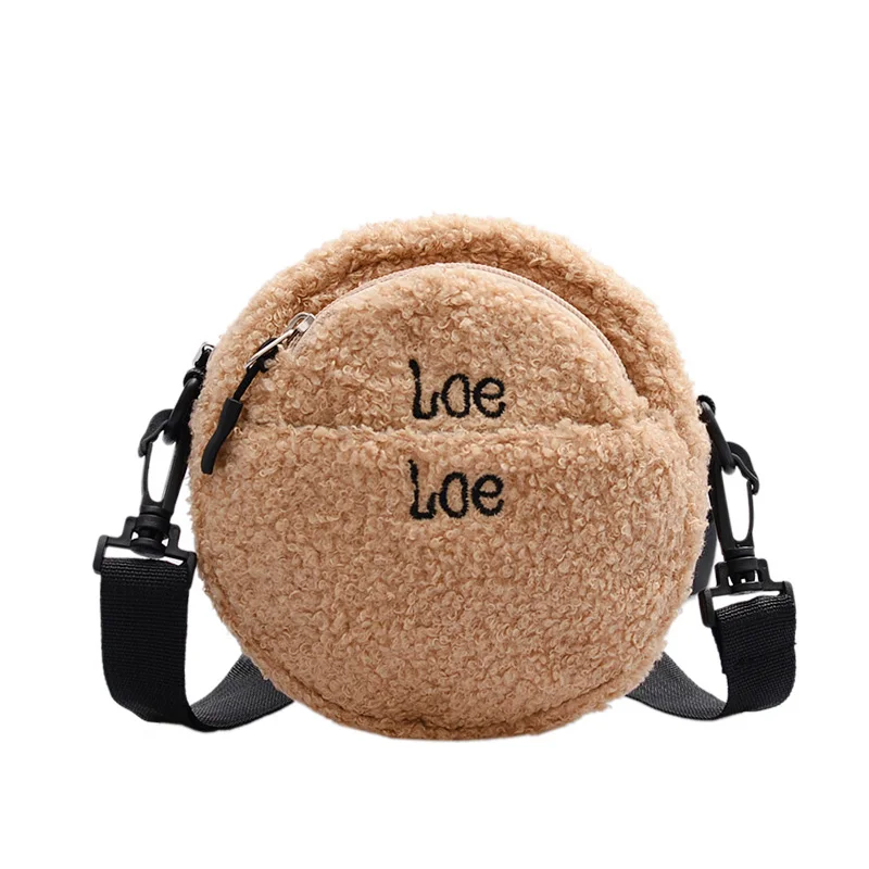 Осенне-зимние новые японские сумки с вышитыми буквами и из овечьей шерсти милые