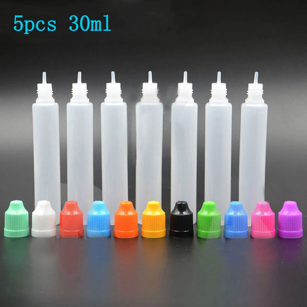 5 шт. прозрачная пустая Пипетка для жидкости 30 мл|Многоразовые бутылки| |