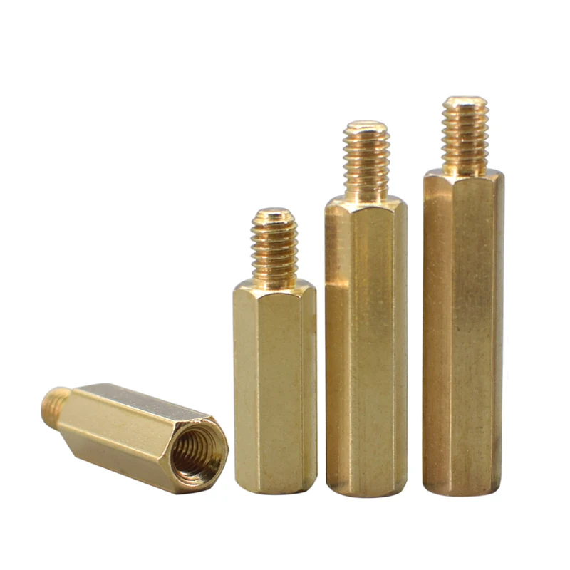 2 шт. M5x(8-80 мм) + 7 мм шестигранный латунный столб с одной шестигранной головкой