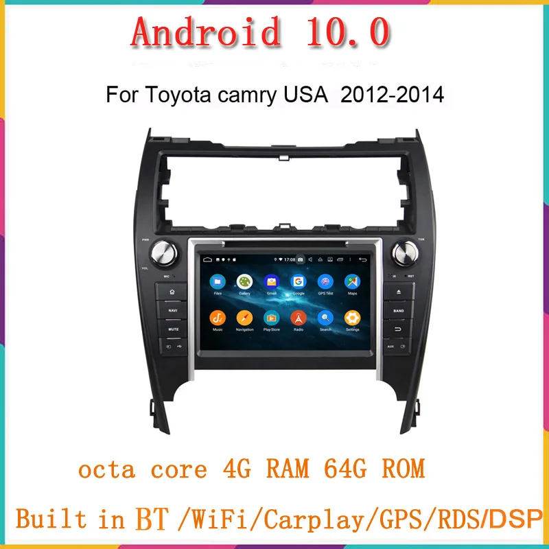8 &quotHD сенсорный экран android 10 0 Восьмиядерный автомобильный dvd-плеер для toyota camry USA