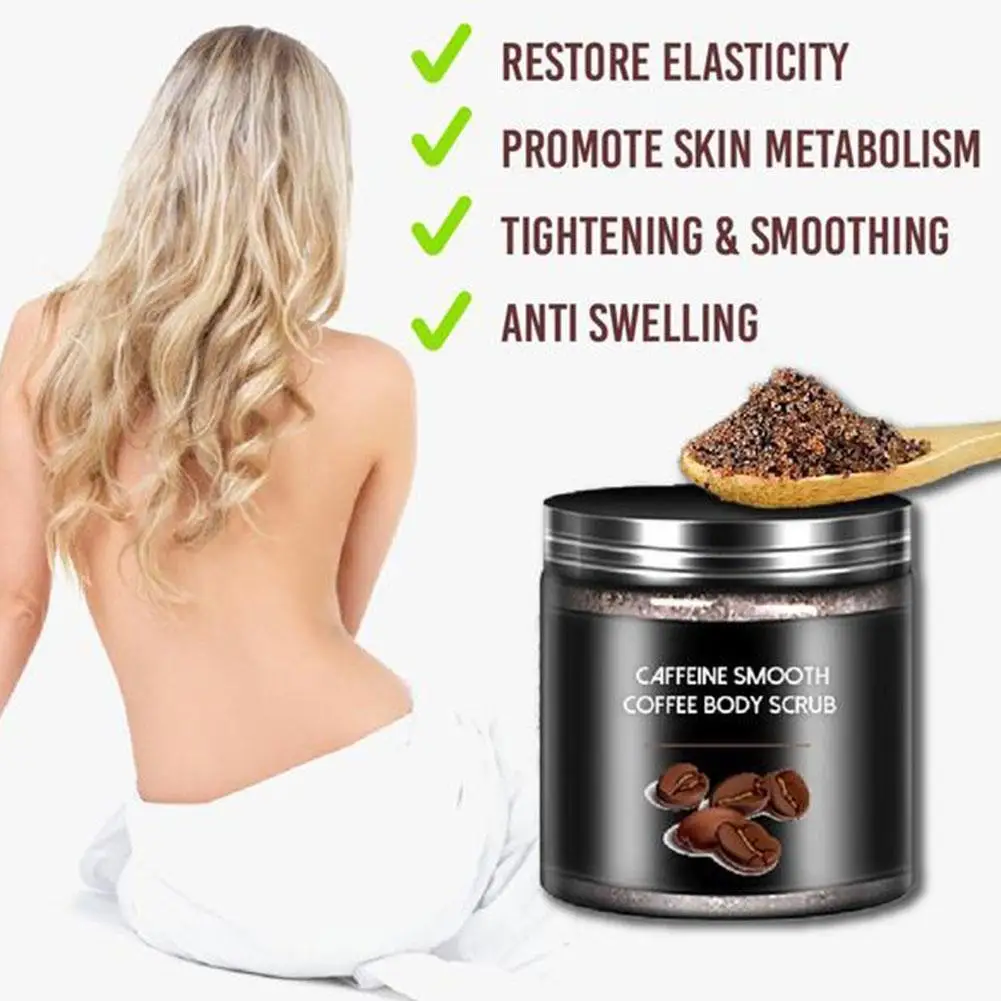 

Кофейный скраб для тела 250 г, отшелушивающий крем, Отбеливающая увлажняющая антицеллюлитная соль для лечения акне
