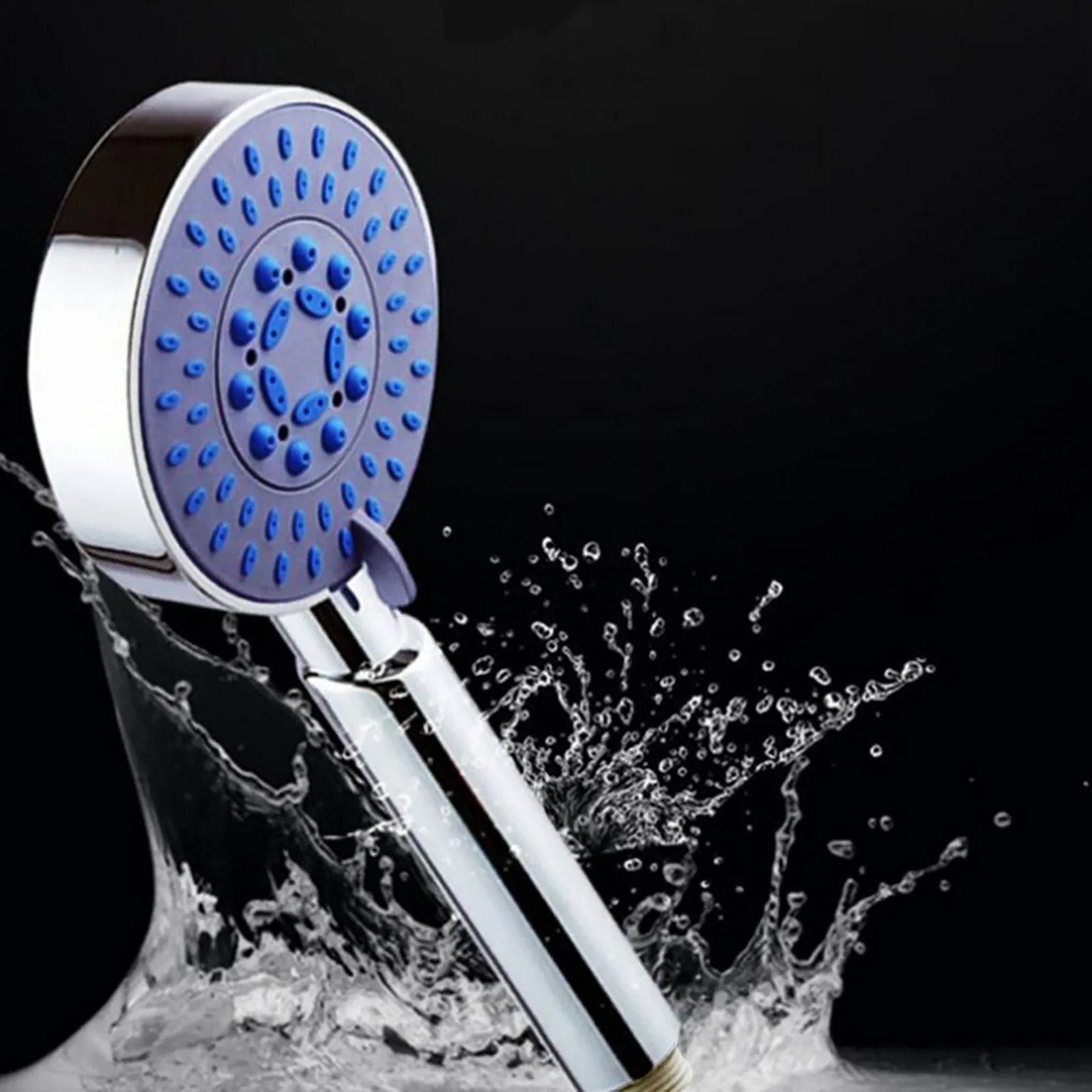 

Bathroom Shower Head 5 Functions Adjustable Multi-Layer Electroplating High Quality Hand-Held Rain Lightweight Nozzle#hot