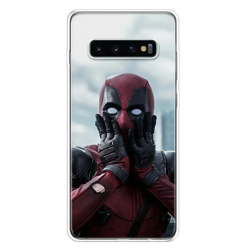 Забавный чехол для телефона Deadpool Dead Pool для samsung Galaxy S10+ Lite Note 10 9 8 S9 S8 J4 J6 J8 Plus S7 S6