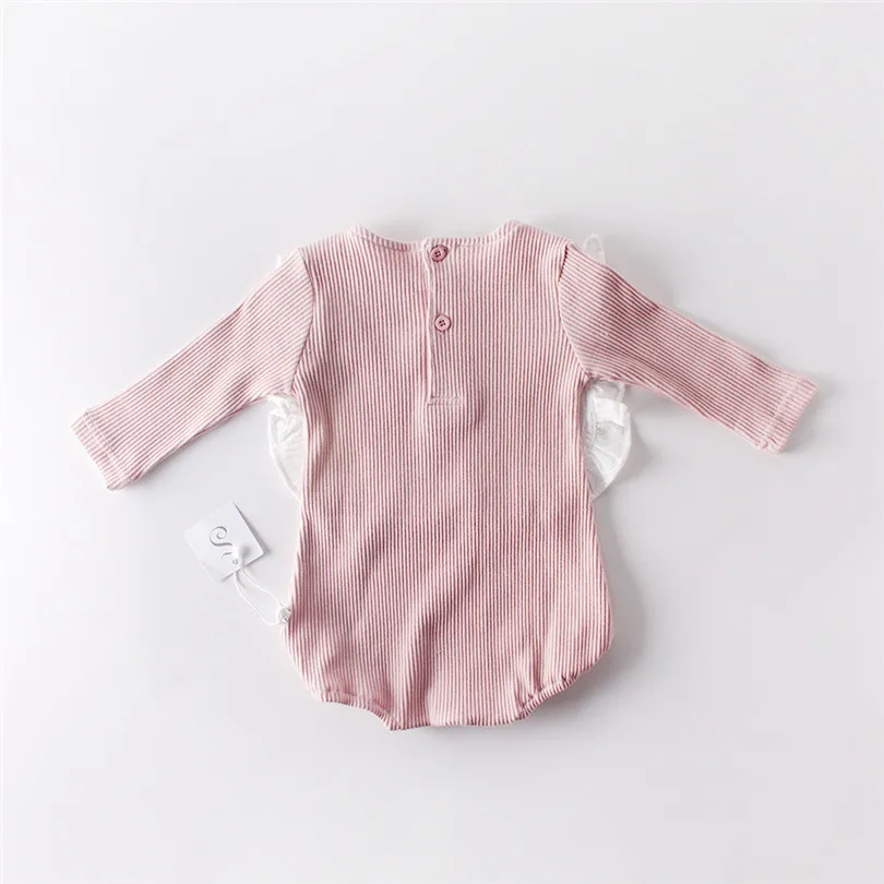 Для маленьких девочек Детский комбинезон на весну-осень для новорожденных