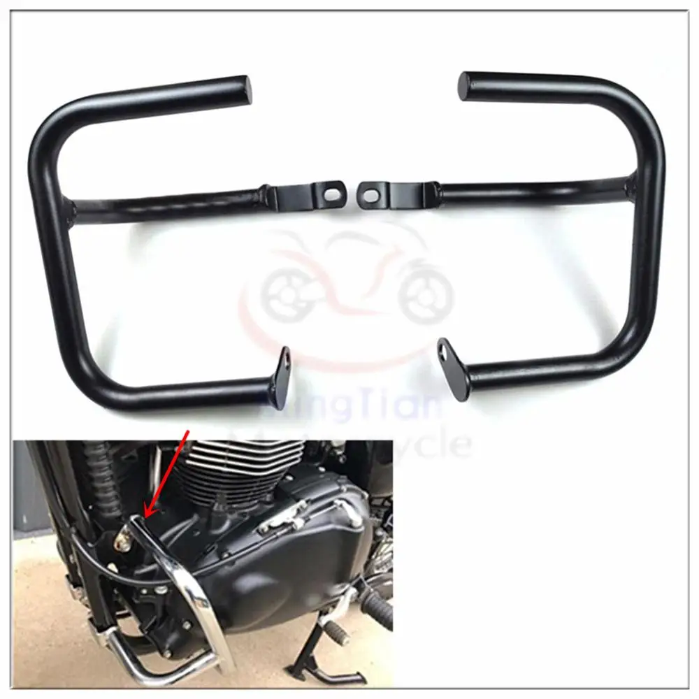 Черная защита двигателя мотоцикла бампер для шоссе аварийная полоса буферная