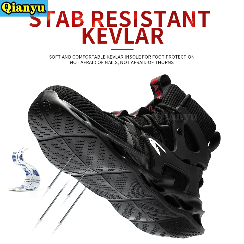 

2021Women and Men Work Safety Shoes Be Applicable Outdoor Steel Toe Anti Smashing Puncture Proof Work Boots