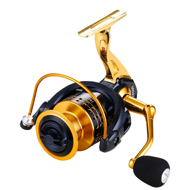 Металлическая Рыболовная катушка для спиннинга Золотой Пресноводная Рыбалка