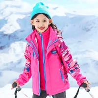 kids winter 3 in 1 outdoor jackets 110 160 detachable children fleece child warm camping hiking climbing skiing cold days coat