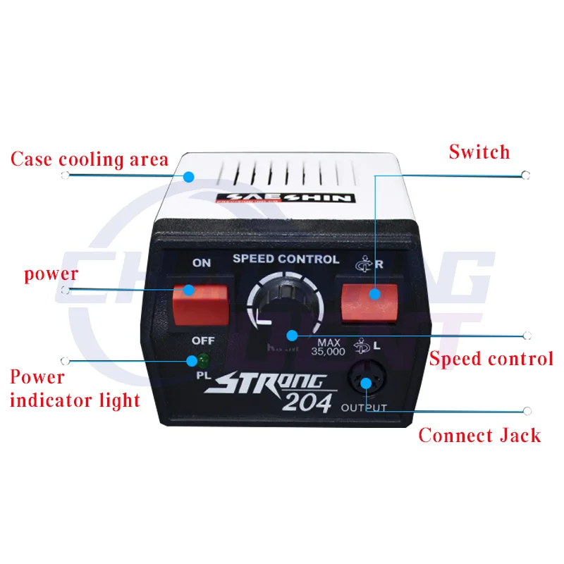 Стоматологическое оборудование микро-мотор мощный 204 / SAESHIN микромотор 35000