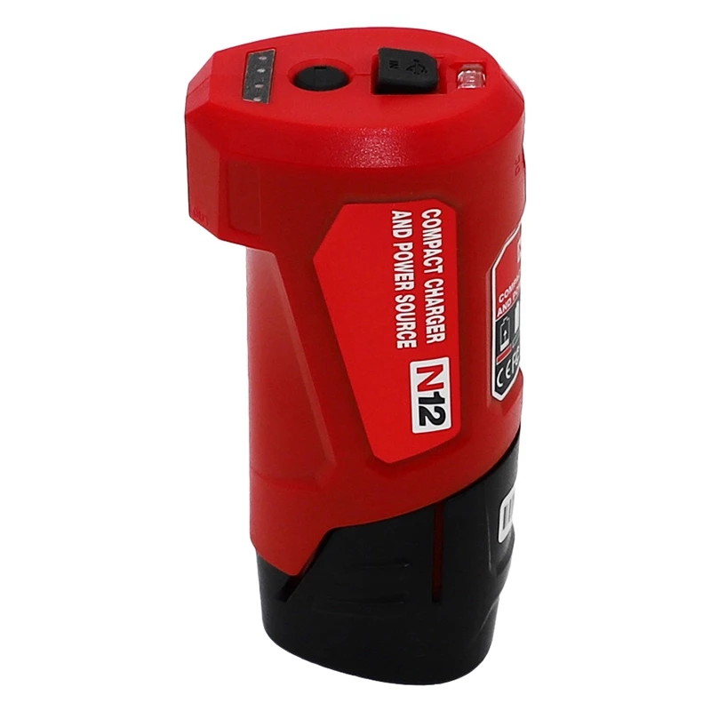 

12V N12 Charger USB Converter 48-59-1201 for 12V Lithium Battery 48-11-2401 48-11-2411 48-11-2440 48-11-2402