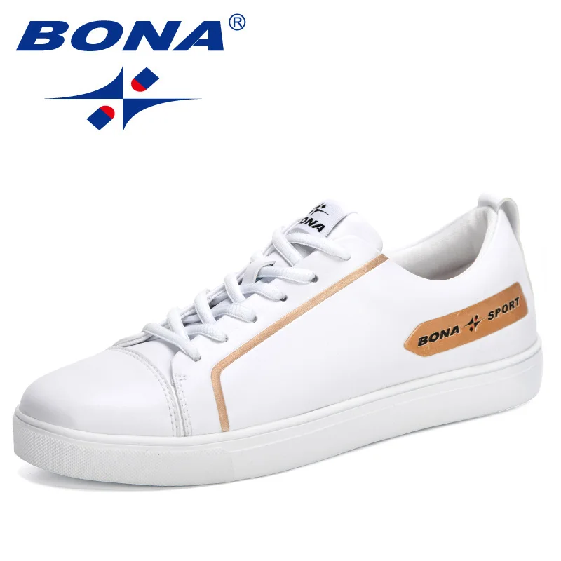 

BONA 2020 New Designers Skateboarding Shoes Men Classic Wild Sport Shoes Outdoor Sneakers Man Zapatos De Hombre Jogging Footwear