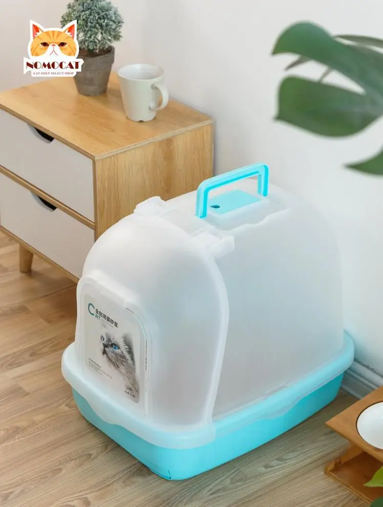 

Fully Enclosed Cat Litter Basin, Super Large Deodorizing Cat Toilet, Pine Double Deck Cat Litter Basin, Cat Feces Basin, Cat Sup