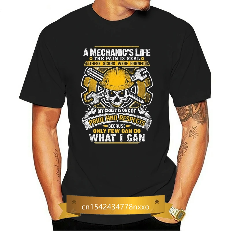 

A MECHANICS LIFE Mashup Dtg Mens Tops Tee T Shirt Tees NEW 2018 Vintage O Neck T-Shirt