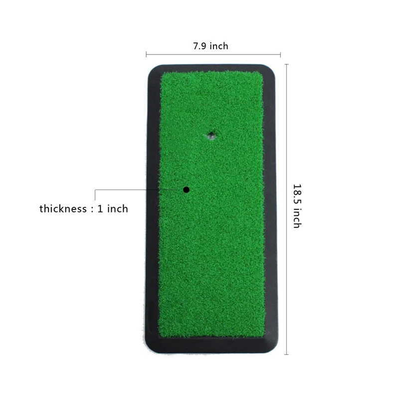 

46X20cm Hitting Mat Rubber Training Equipment Golf Mat Residential Practice Grass Putting Mats Portable for Chipping