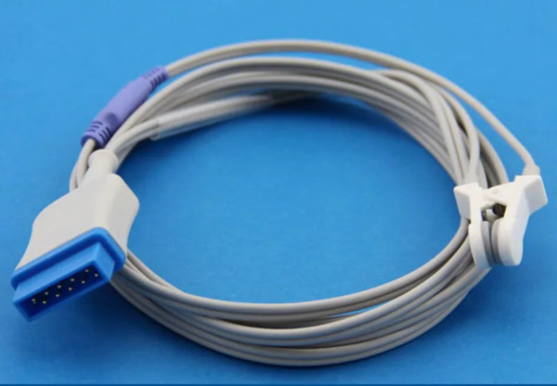 Датчик SpO2 для GE Marqutte Masimo DASH2500 Tech ушной зажим серый 3 м|Коннекторы и разъёмы| |